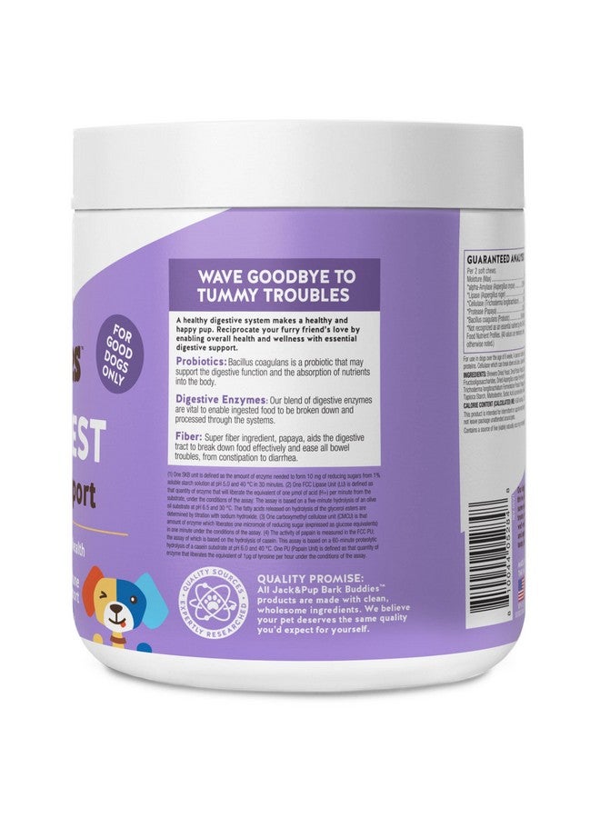 Jack&Pup Probiotic Chews For Dogs  Dog Probiotic Chews Small And Medium  ProDigest Bark Buddies (Up To 40 Lbs) Puppy Probiotic Dog Chews, Pet Probiotics For Dogs  Probiotics For Puppies (60Ct) - Image 4