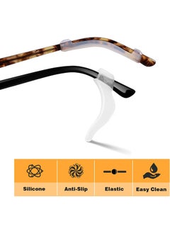 WANFAN 2 Pcs Adjustable Glasses Straps, 12 Pairs Ear Grip Hooks Glasses Holders Sunglass Strap Sports Glasses Retainer Eyewear Retainer  - Image 3