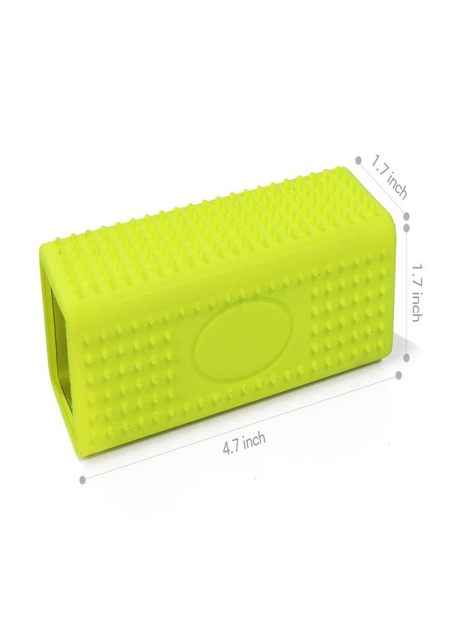 MOGALY 2 PCS Silicone Pet Hair Remover, Reusable Rubber Pet Hair Block Roller Cleaner for Carpet, Couch, Furniture, Car Seats (Orange, Yellow) - Image 2
