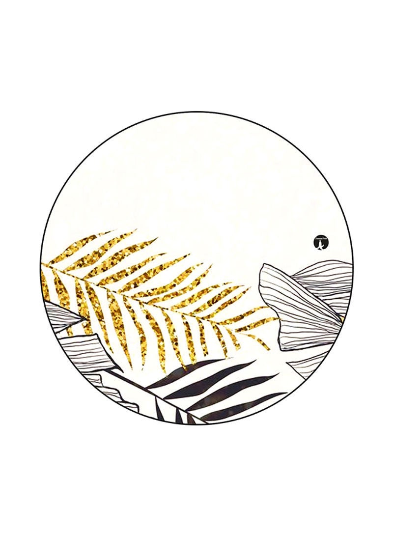 Rabbits Printed Round Mouse Pad Multicolour