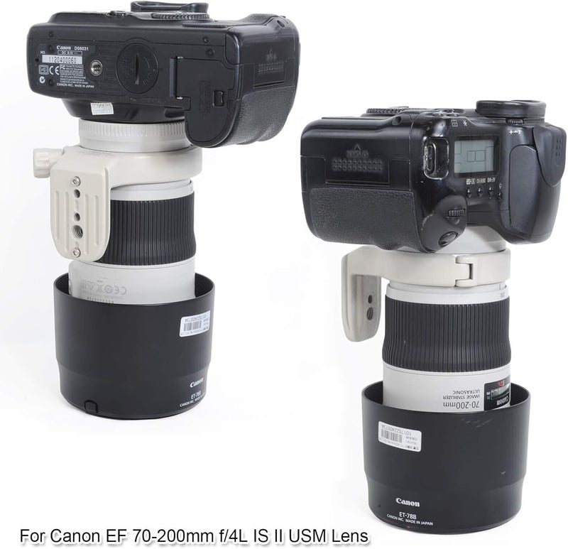iShoot Metal Tripod Mount Ring , AII (W) Lens Collar Support for Canon EF 70-200mm f/4L USM EF 400mm f/5.6 L USM EF 80-200/2.8L - Image 4