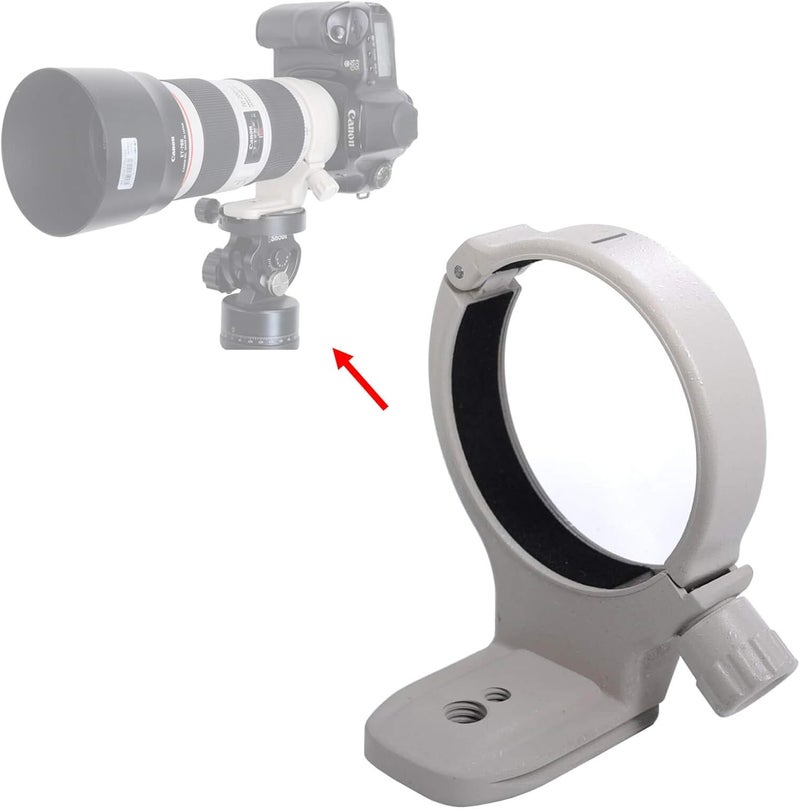 iShoot Metal Tripod Mount Ring , AII (W) Lens Collar Support for Canon EF 70-200mm f/4L USM EF 400mm f/5.6 L USM EF 80-200/2.8L - Image 1