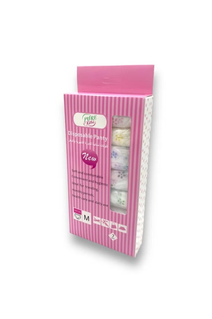 Pure Life Disposable Panty – Size M, Soft & Comfortable Daily Use Underwear for Women - Image 1