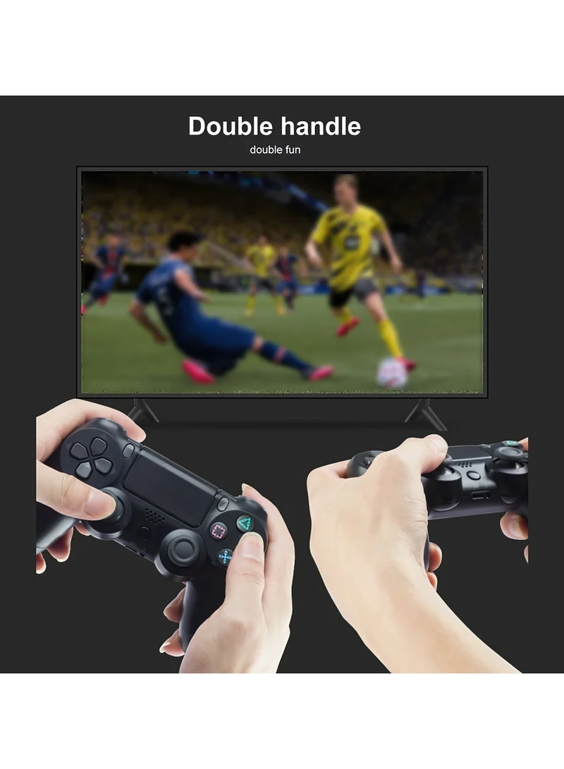 وحدة تحكم لاسلكية لألعاب الكمبيوتر مع اهتزاز مزدوج، وحدة تحكم لاسلكية DualShock لجهاز PS4، لوحة لمس قابلة للنقر ومضادة للانزلاق، لون أسود - Image 5