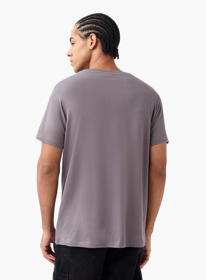 SP Characters Garfield Print Crew Neck T-shirt with Short Sleeves - Image 3