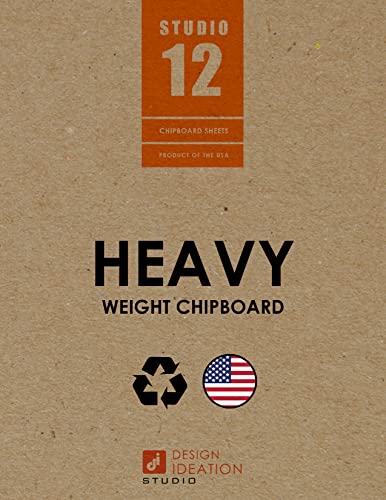STUDIO 12 Heavy Weight Chipboard Sheets. STUDIO 12 Brand. (8.5" x 11") .050” Thickness. (6 Sheets) - Image 1