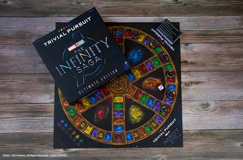 USAopoly Trivial Pursuit: Marvel Cinematic Universe Ultimate Edition | Officially Licensed | Collectible Trivia Board Game Featuring 6 Infinity Stone Location Movers, 1800 Questions, MCU Phases 1-3 - Image 2