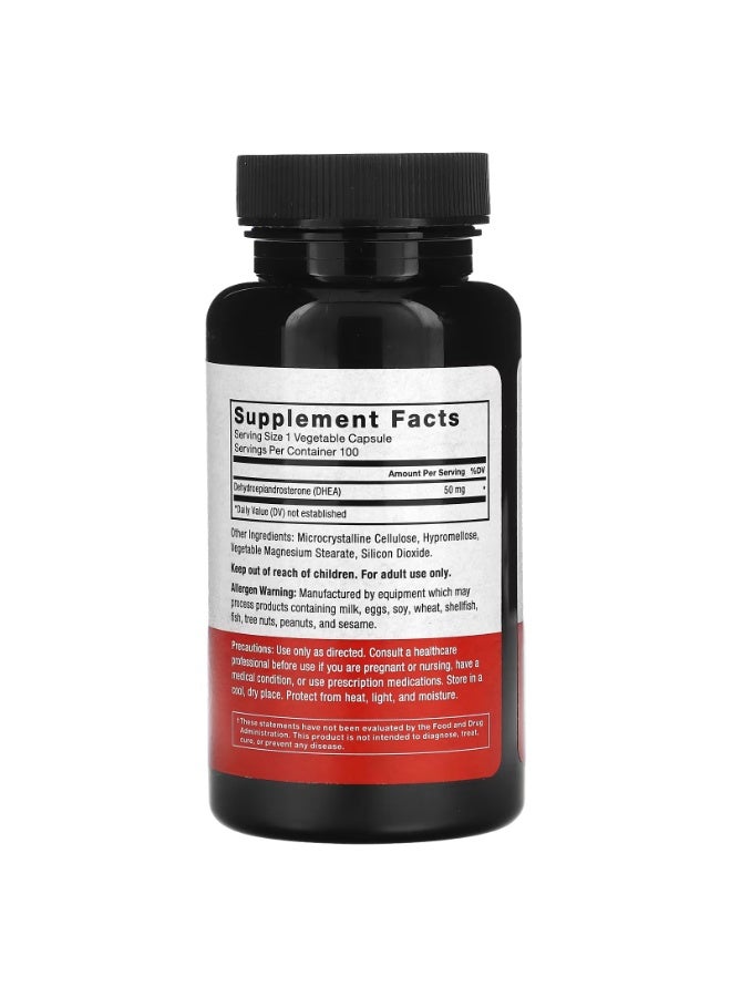 Force Factor DHEA, 50 mg, 100 Vegetable Capsules - Image 2