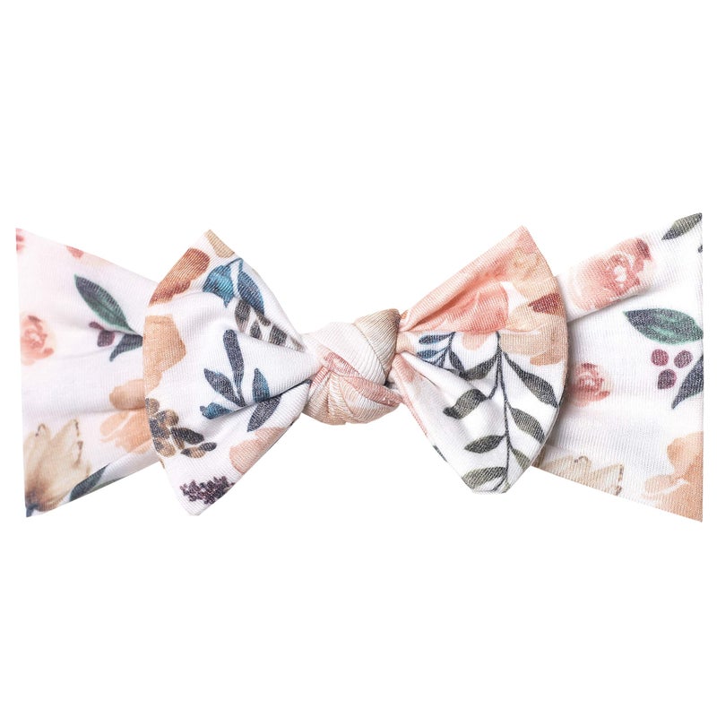 Copper Pearl Baby Bows: Stylish Headbands for Baby Girls, Premium Soft and Stretchy Baby Headbands, Perfect for Newborns, Trendy Designs - Autumn - Image 1