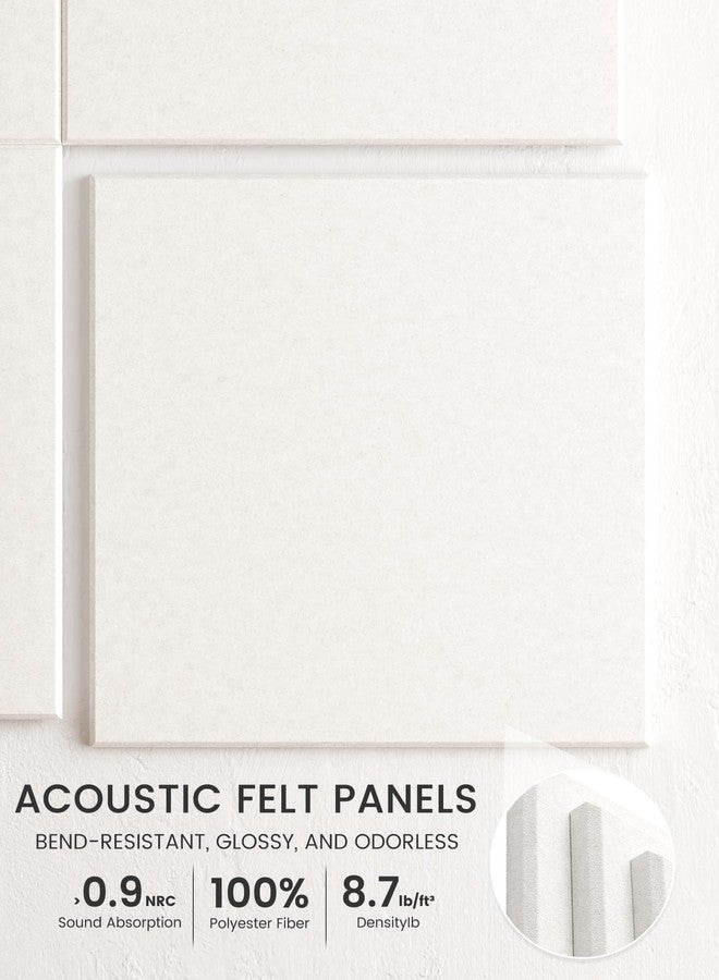 Bumusty Large Cork Board 36"x24" Alternative - 6 Pack Felt Wall Tiles with 40 Safe Removable Adhesive Tabs, 30 Pushpins, Cork Boards for Walls Pin Board Notice Board Office Decor-Milky White - Image 3