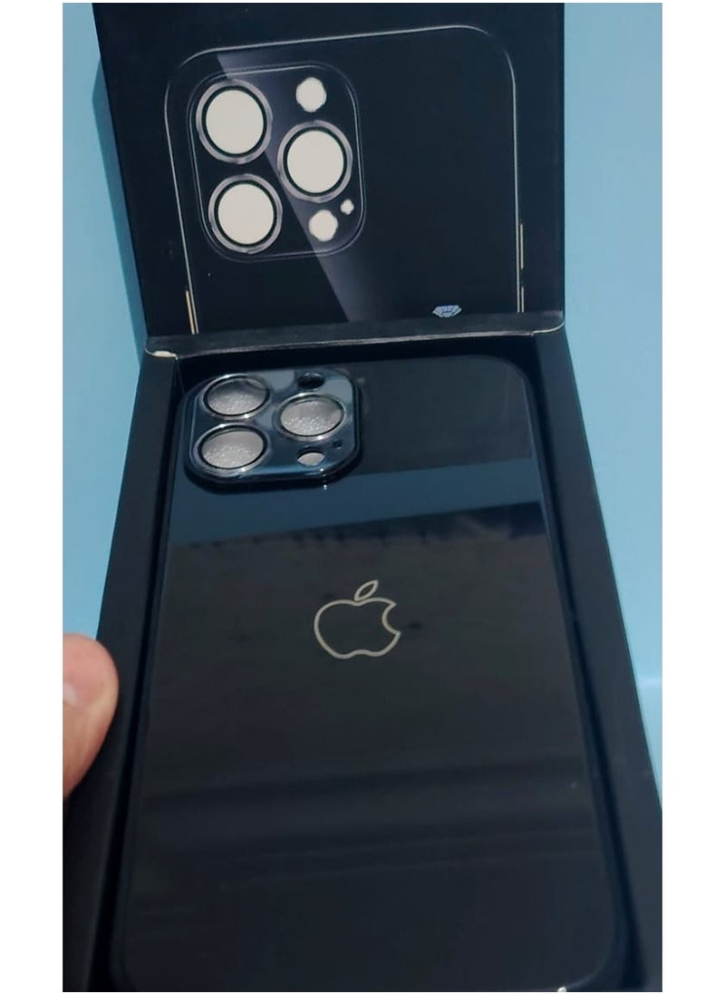 Generic Distinctive cover for iPhone Pro Max 12, 13, 14, 15 and 16, black color, comes in a chic box  With a sticker to protect the camera from dirt and dust, a wonderful case  - Image 3