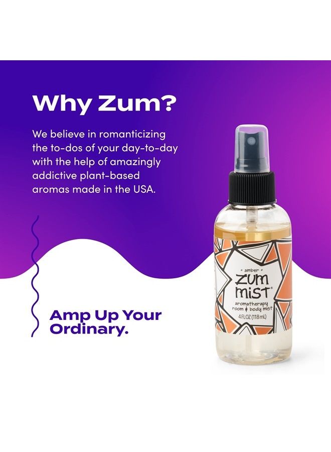 ZUM Mist Room and Body Spray - Amber - 4 fl oz (2 Pack) - Image 5