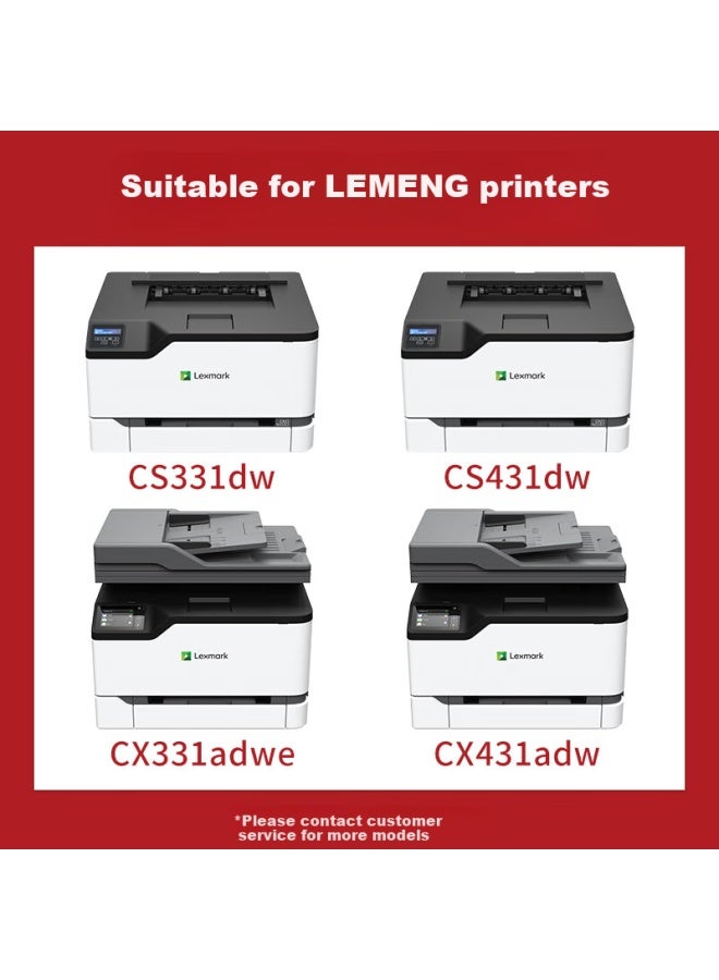 Befon 20n30k0 Black Toner Cartridge Compatible With Lexmark Cs331dw, Cs431dw, Cx331adwe, Cx431adw Printers Drum Unit Toner Cartridge - Image 1