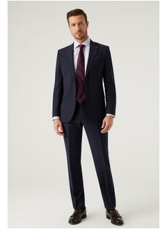 D'S DAMAT DS Damat Navy Blue Classic Suit -41% Wool  - Image 2