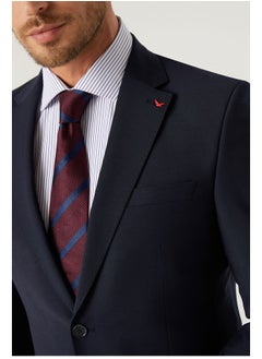 D'S DAMAT DS Damat Navy Blue Classic Suit -41% Wool  - Image 3