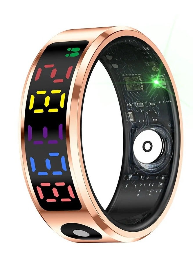 R12 Color Screen Fashion Smart Ring With Smart Touch Health Tracker Fitness IP68 5ATM Waterproof Men Women Intelligent Ring - Image 1