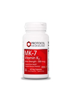 Protocol Mk7 Vitamin K2 300Mcg Healthy Bone And Vascular Health 60 Veg Caps