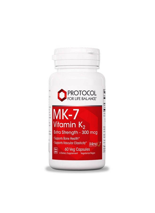 Protocol For Life Balance - Protocol Mk7 Vitamin K2 300Mcg Healthy Bone And Vascular Health 60 Veg Caps - Image 1