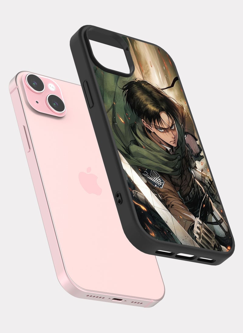 PXLAAT iPhone 15 Plus case cover Levi Ackerman Attack on Titan - Image 2
