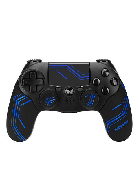 Adonis Wireless Controller For Ps4, Gaming Gamepad Joystick Compatible With Playstation 4 With Dual Vibration, 6 Axis Motion Sensors, Touchpad, Built In Speaker, 3.5 Mm Headset Jack Blue