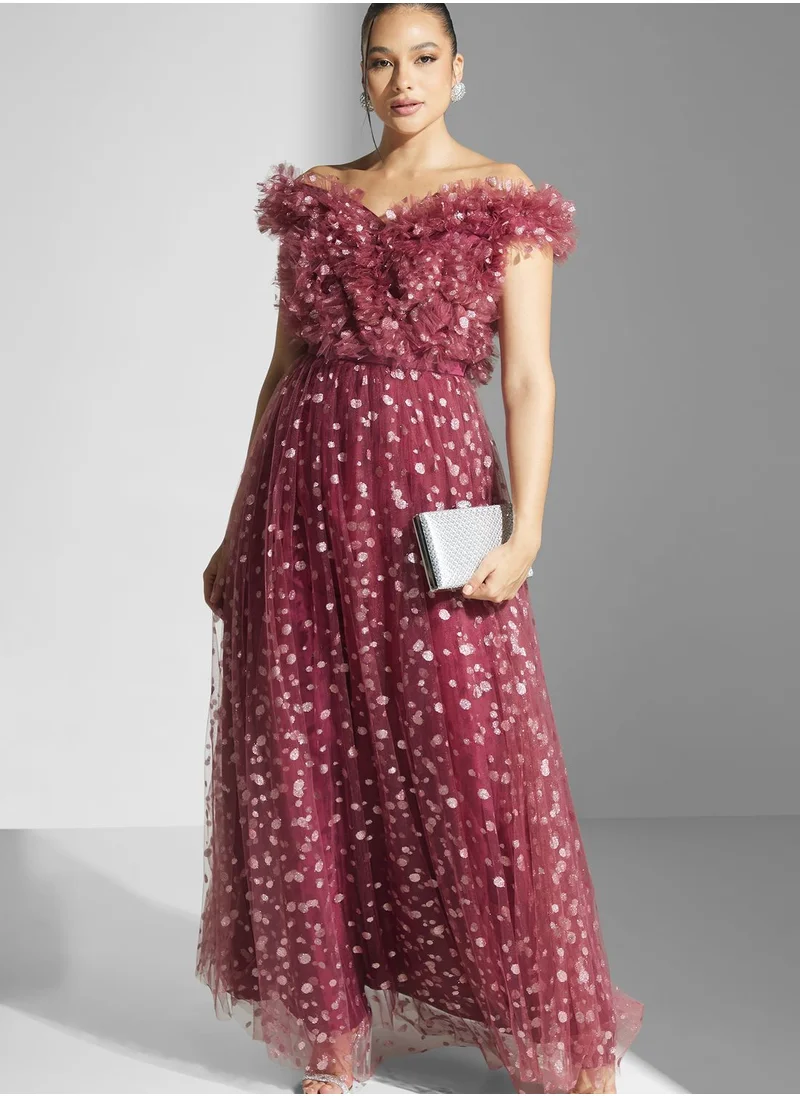 Namshi x Rosette Tulle Gown