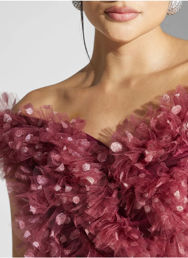 Namshi x Rosette Tulle Gown
