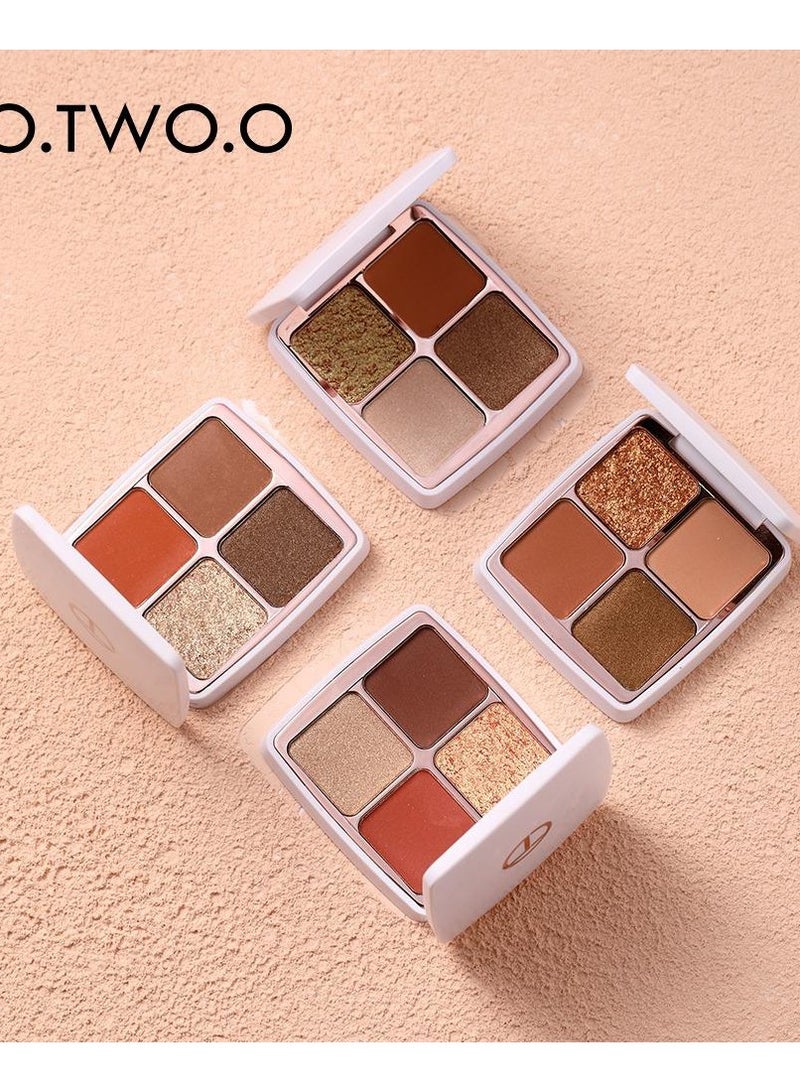 O.TWO.O Moroccan Eyeshadow Palette 4 Colors No. 02 - 13.5g - Image 1