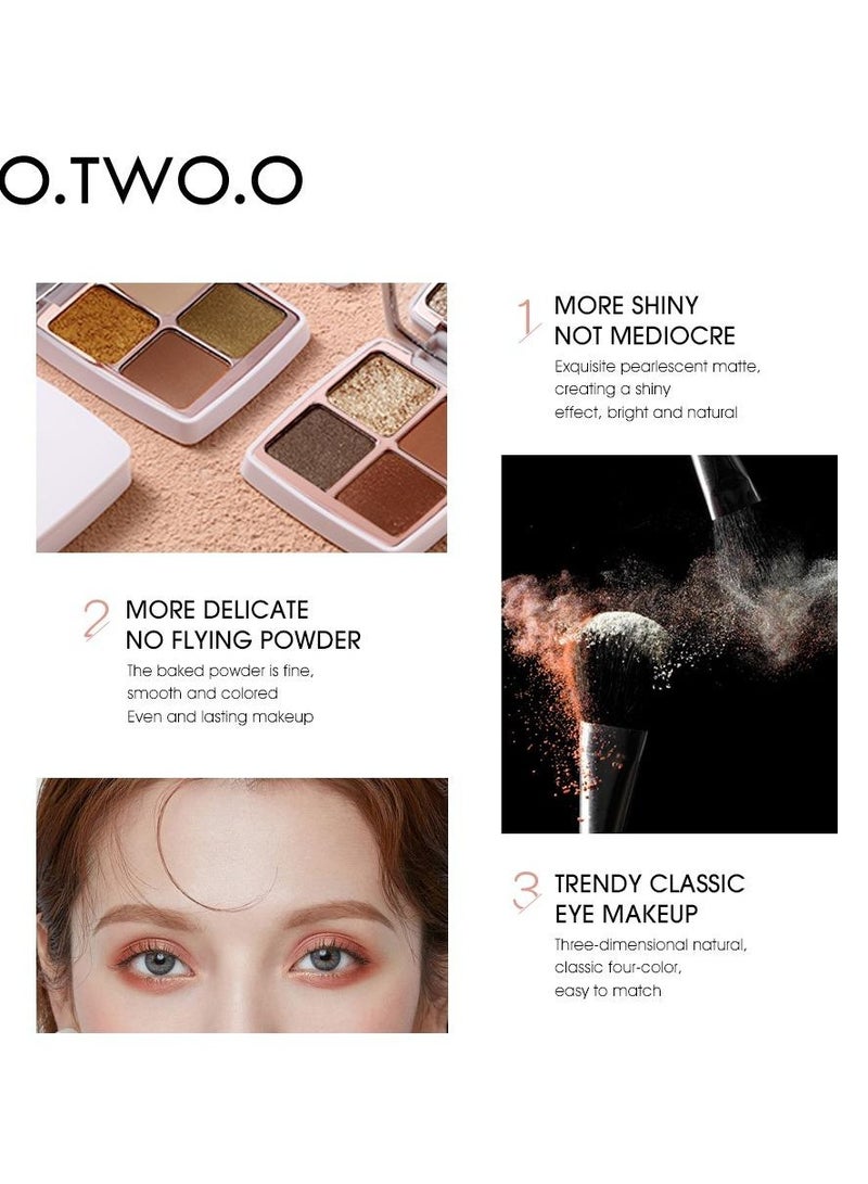 O.TWO.O Moroccan Eyeshadow Palette 4 Colors No. 02 - 13.5g - Image 2