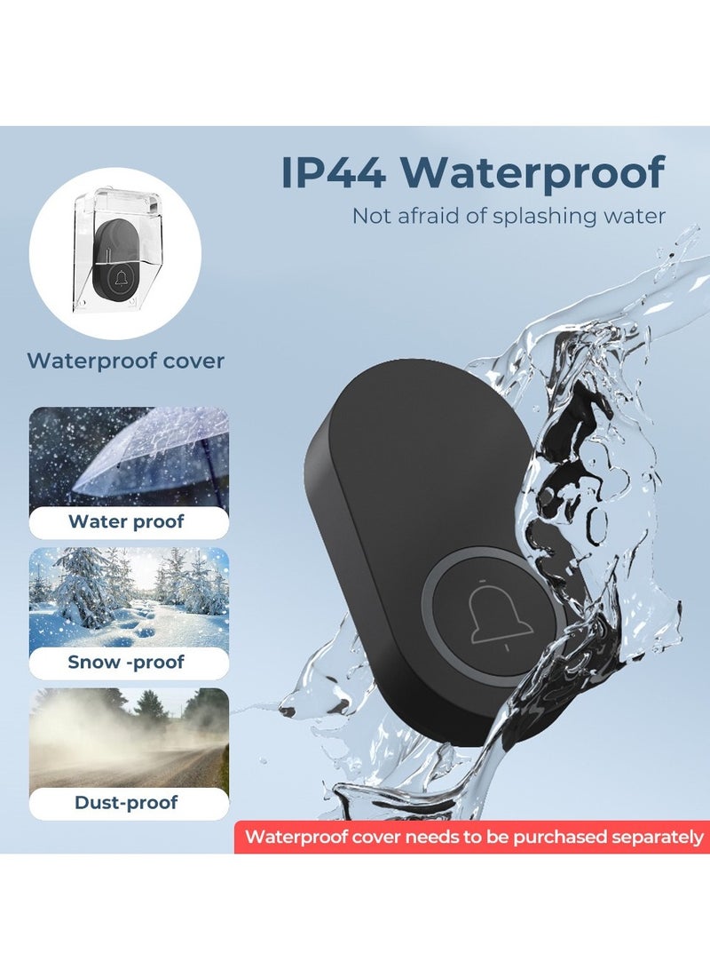 Wireless Doorbell for Home - Battery Operated, 1000 Feet, Wireless Door Bell w/LED Flash, 1 push button + 1 receiver - Image 3