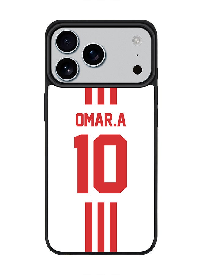 Stylizedd غطاء iPhone 17 Pro Max، [متوافق مع MagSafe] غطاء مغناطيسي نحيف لهاتف iPhone 17 Pro Max - كرة القدم - الإمارات، عمر.أ - Image 1