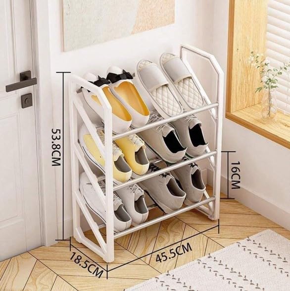 VDHJA 3Tier Adjustable Stackable Shoe Rack Durable SpaceSaving Shoe Storage for Closet Entryway Corridor and Doorway Sturdy Organization Solution for Shoes Multi Color - Image 2