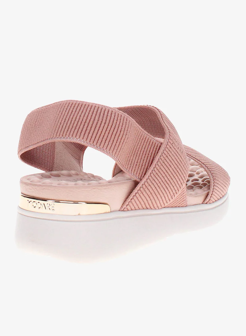 Modare Beige Sandals with Back Strap for Women – Comfortable Slingback Sandals for Girls for Women | Best Price UAE