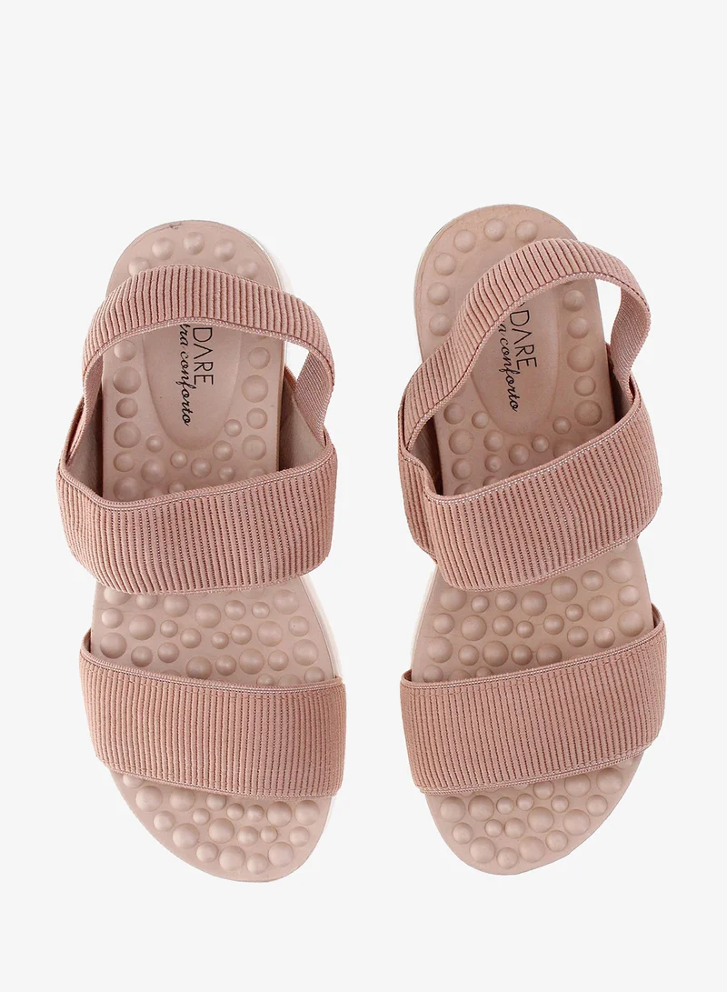 Modare Beige Sandals with Back Strap for Women – Comfortable Slingback Sandals for Girls for Women | Best Price UAE