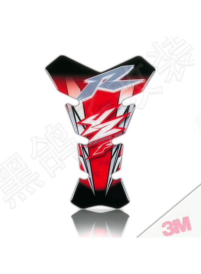 Suitable For Ktm Suzuki Honda Yamaha Motorcycle Stereo Waterproof Fuel Tank Sticker Decorative Fuel Tank Fish Bone Decal-Color:Burgundy 3m Glue-free Waterproof And Anti-slip♜♜-Size:Default Item♜♜ - Image 1