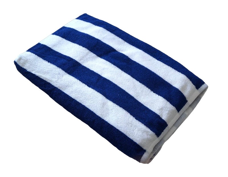 Vissage Cabana Plush Pool Towel 750gms 90CM180CM Pack of 2 Blue Yellow - Image 2