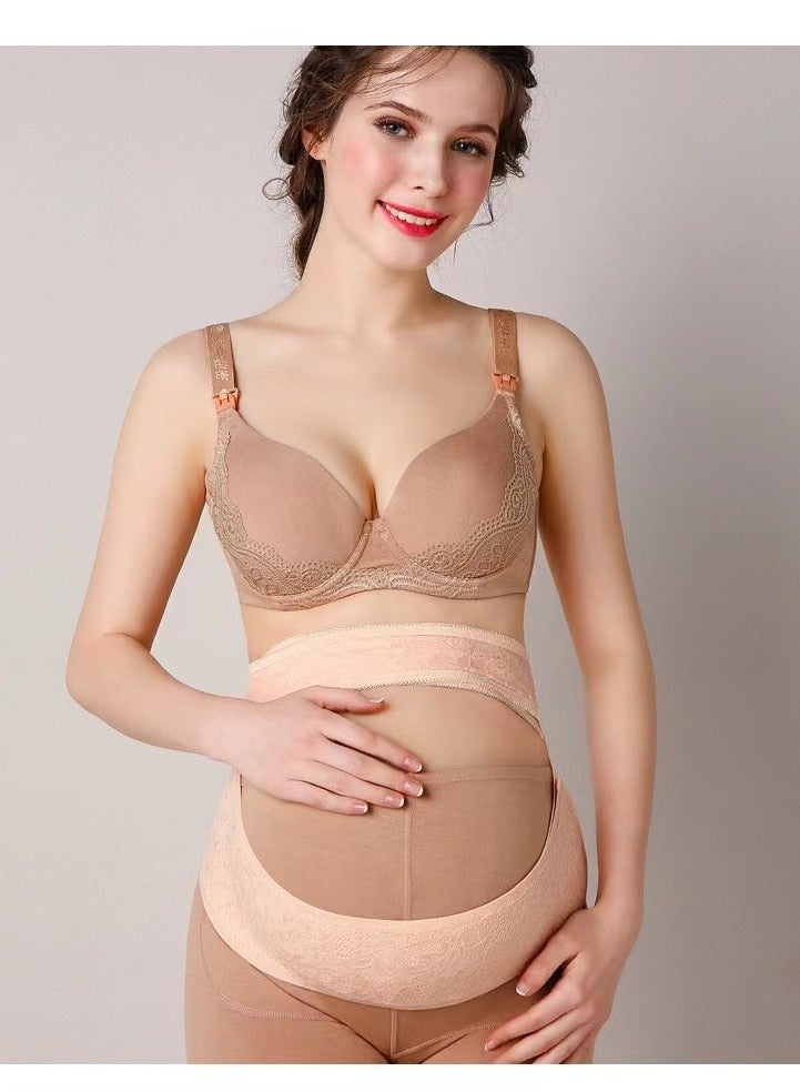 Mmmon Maternity Belly Belt for Pregnancy Cotton Breathable And not Sweaty Comfortable Slightly Elastic Support Band Adjustable Pelvic Support Bands Tummy Band Provides Relief from Abdomen Waist Back Fatigue - Image 1