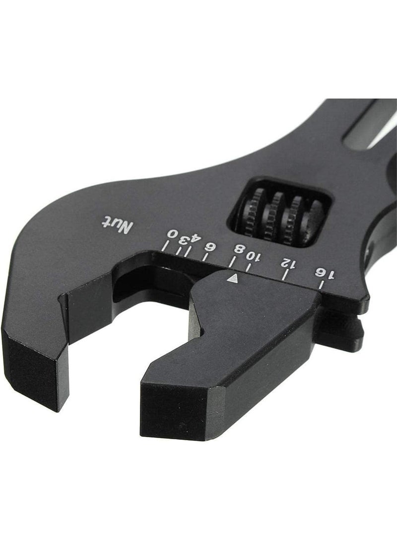 GGOOT Adjustable Wrench An3-An16 Aluminum Fitting tool kit tool set Spanner Black Hardware tool kit tool set Kits - Image 3