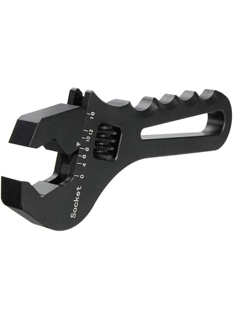 GGOOT Adjustable Wrench An3-An16 Aluminum Fitting tool kit tool set Spanner Black Hardware tool kit tool set Kits - Image 1