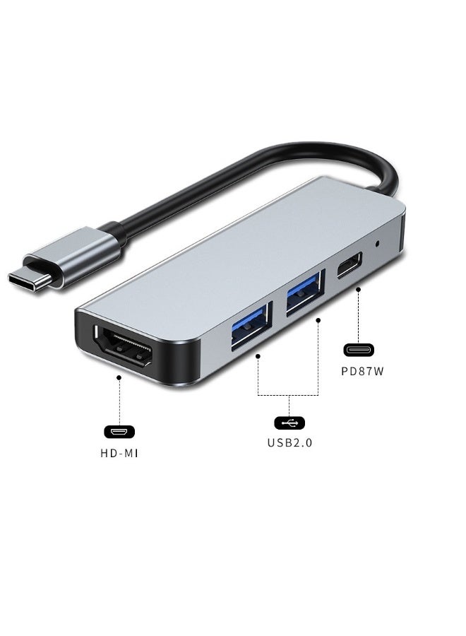 USB-C extender, HD4K 3.0 hub, laptop 4-in-1 docking station - Image 5