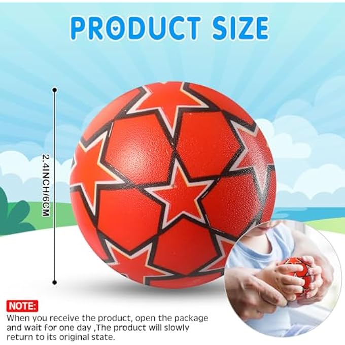 Yunsailing 108 Pcs Mini Stress Balls 2.4 Inch Sensory Fidget Balls Treasure Box Prizes Soft Assorted Stress Toys for Stress Relief Hand Wrist Finger Exercise Adults and Teens Party Favor Classroom (Vibrant) - Image 2