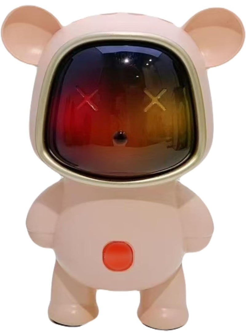 AN152 Mini Wireless Bluetooth Speaker | 5-7 Hours Playtime | Vivid RGB Lights | RGB Sound Effects | Multiple Play Modes | BTV5.3/TF Card | BTV5.3/TF/Pen Drive & Type-C Charging Port (Pink) - Image 1