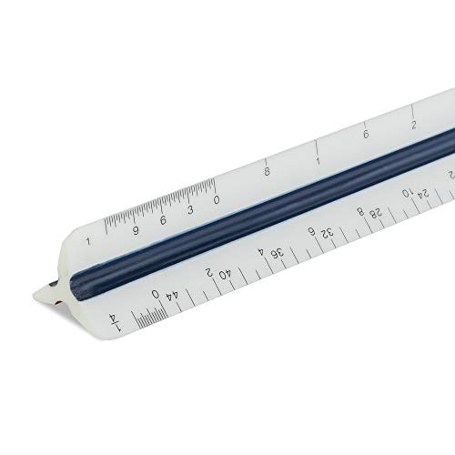 Pacific Arc Architectural Scale Ruler, 6" Scale Ruler for Architectural Designs, Engineering, or Drafting - Image 1
