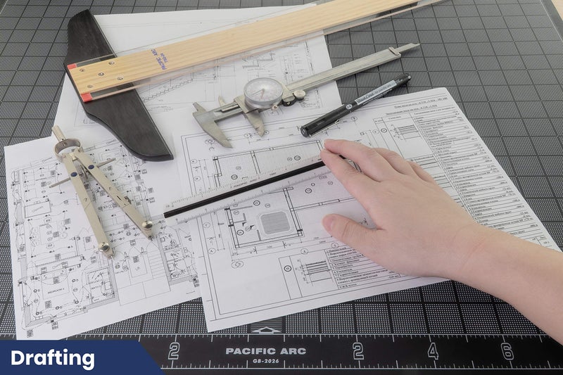 Pacific Arc Architectural Scale Ruler, 6" Scale Ruler for Architectural Designs, Engineering, or Drafting - Image 5