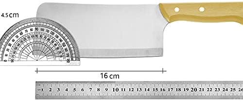 PRETOX Wooden Cleaver Knife Rafale Series Heavy Duty Stainless Steel Chopper Knife for Kitchen and Commercial Cookware Restaurant Knives Home Restaurant - Image 4