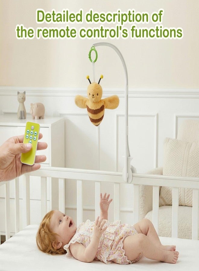 RSN Infants Baby Toys, Flapping Wings Bee/Birds Toy with Music, Baby Crib Hanging Toy with Clamp, Mini Plush Play Pen Car Seat Soothing Sensory Toys for Toddler Babies 0-3,6,12,18,36 Months (Yellow Bee) - Image 5