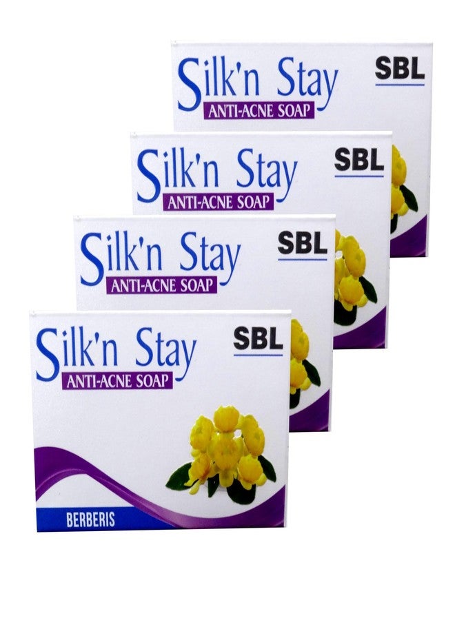 SBL Silk'n Stay Berberis Antiacne Soap with Natural Extracts, 75g, Pack of 5 - Image 1
