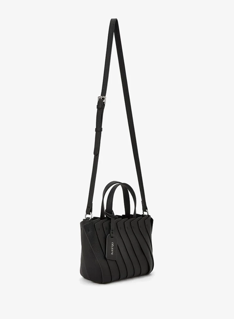 Celeste Textured Tote Bag With Adjustable Strap