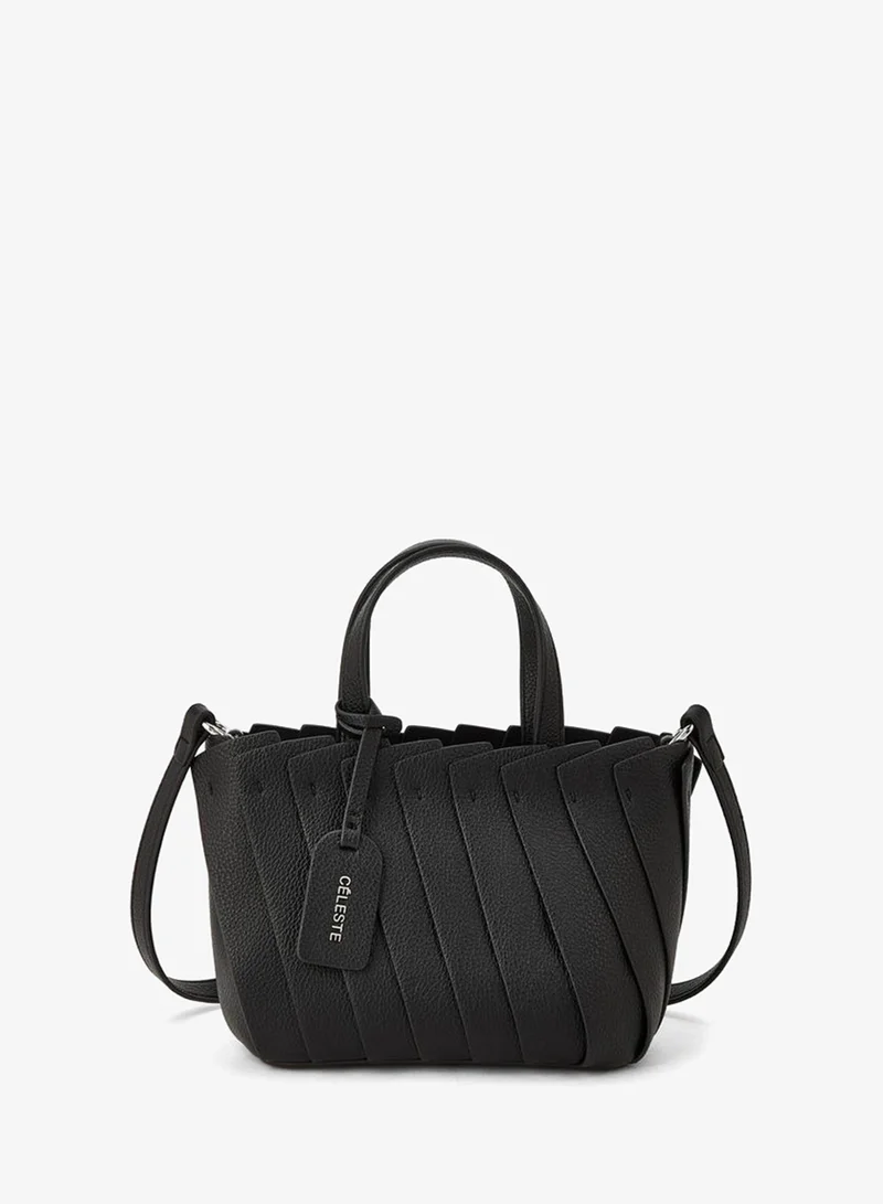Textured Tote Bag With Adjustable Strap