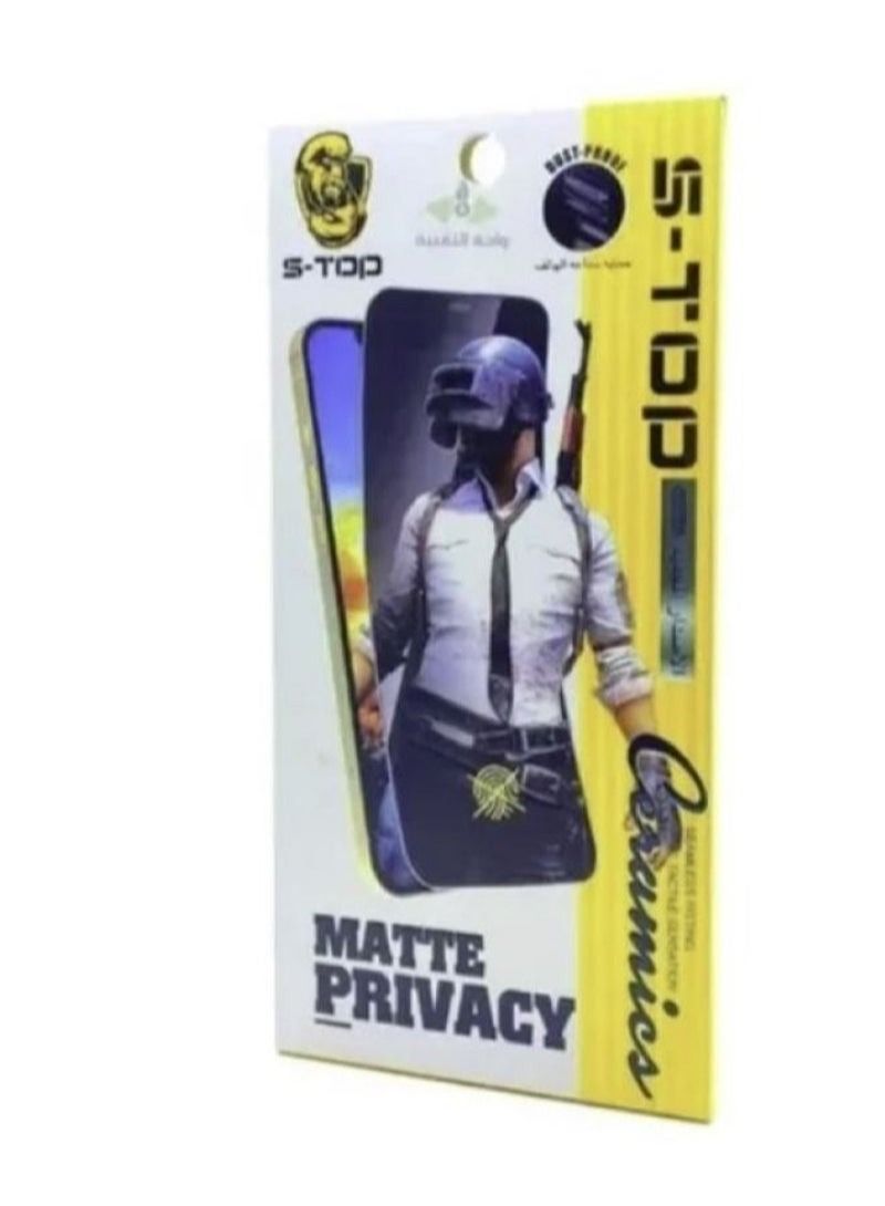 S-TOP Ceramic screen protection against fingerprints for iPhone 7g  8g Black - Image 1