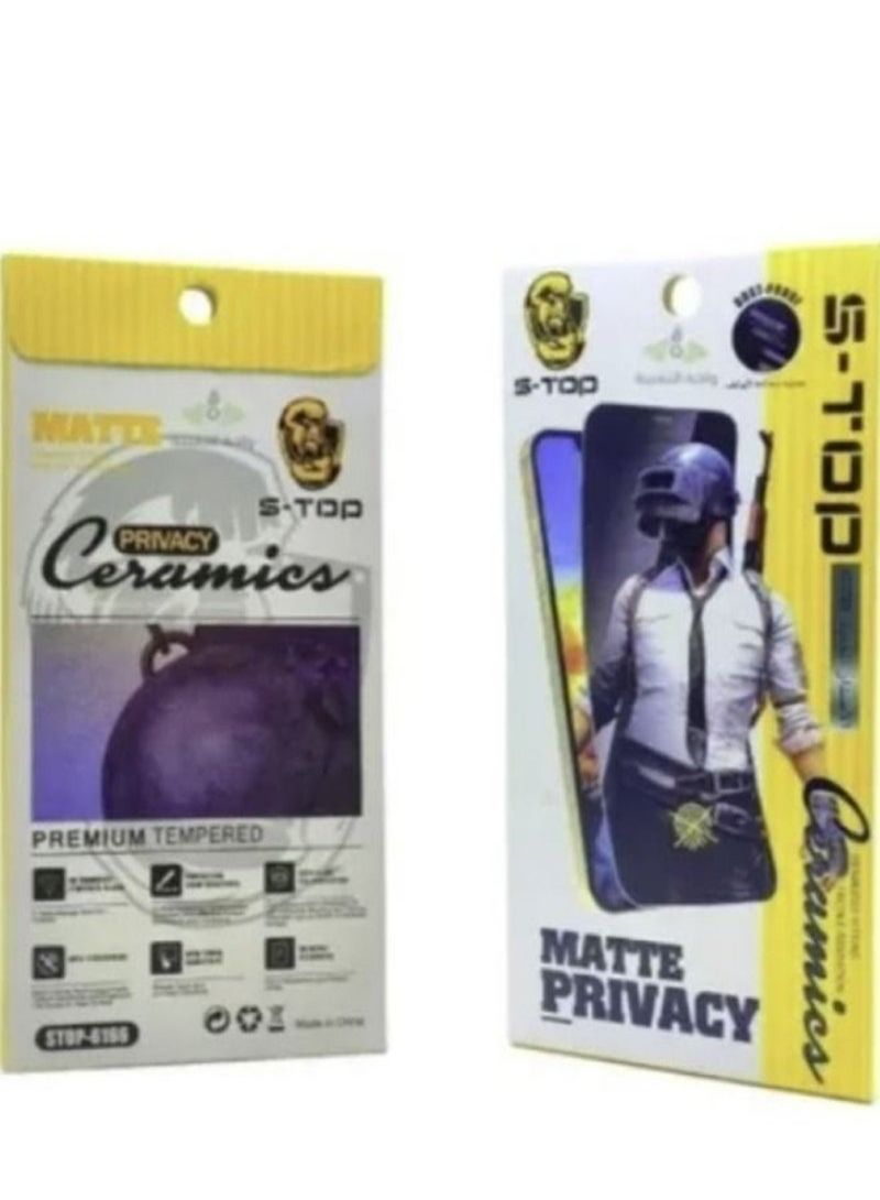 S-TOP Ceramic screen protection against fingerprints for iPhone 7g  8g Black - Image 2